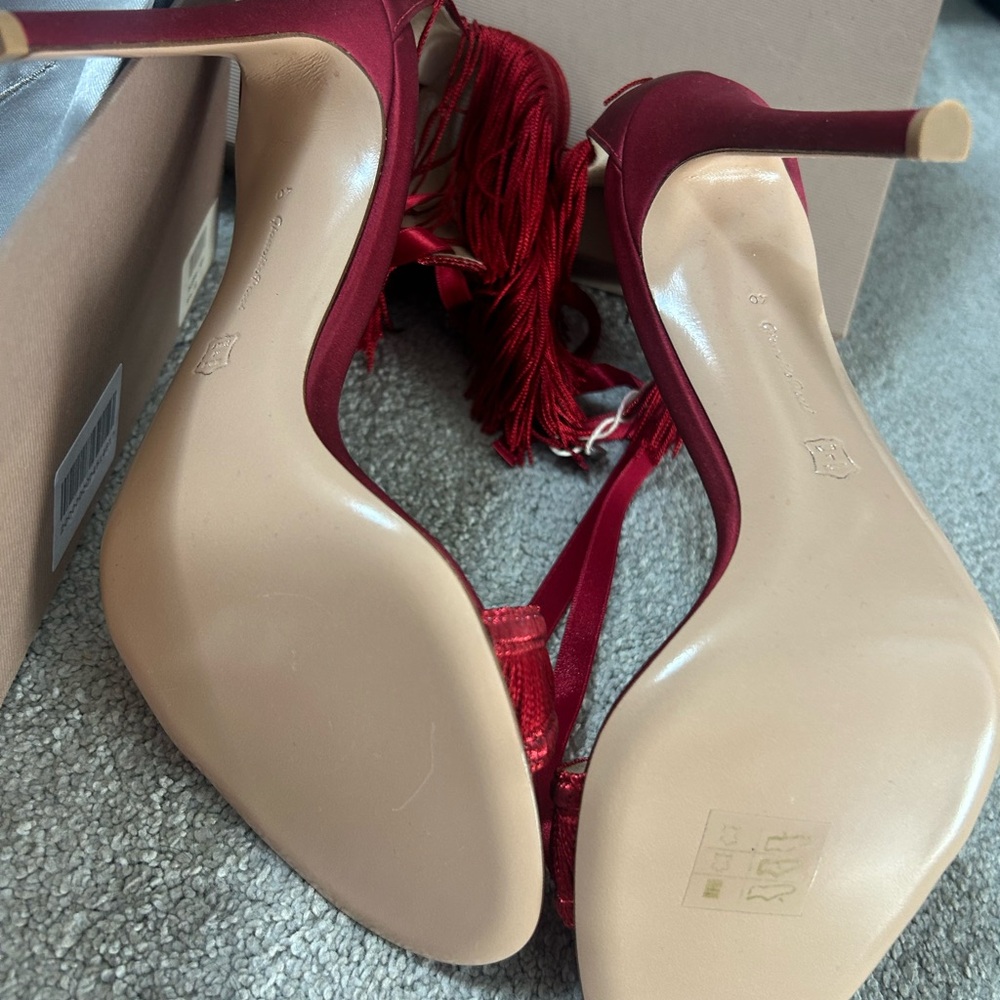 Giuseppe Zanotti Red Fringe Heels size 40 - Picture 3 of 5